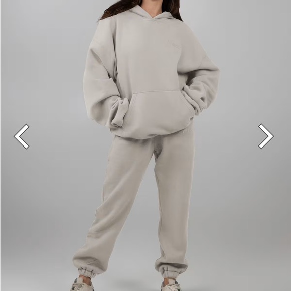 COMFRT Minimalist Hoodie and Sweatpants Set in Cement - Picture 1 of 14
